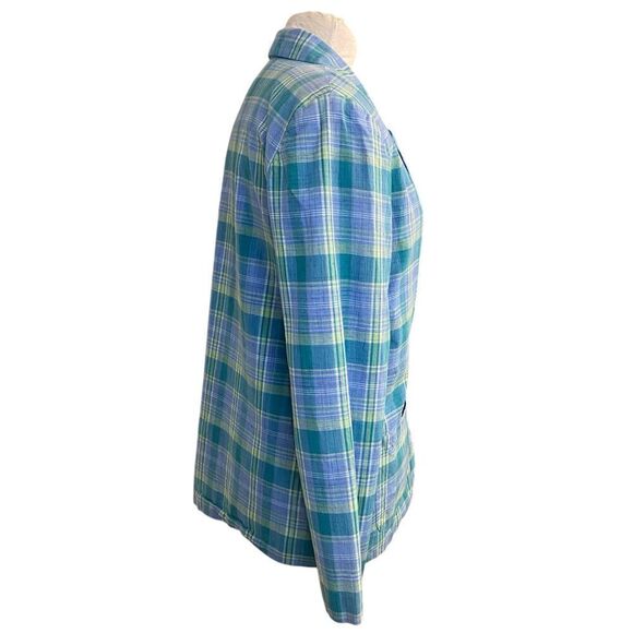 Appleseed’s Plaid 2-Button Blazer Sz. 12 Lined Lightweight Spring - Picture 2 of 9